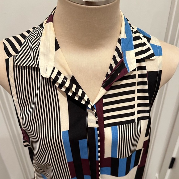 Topshop striped sleeveless top - Picture 3 of 10